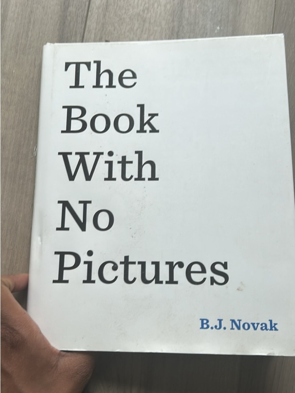The Book With No Pictures - White and Black Cover Art Print